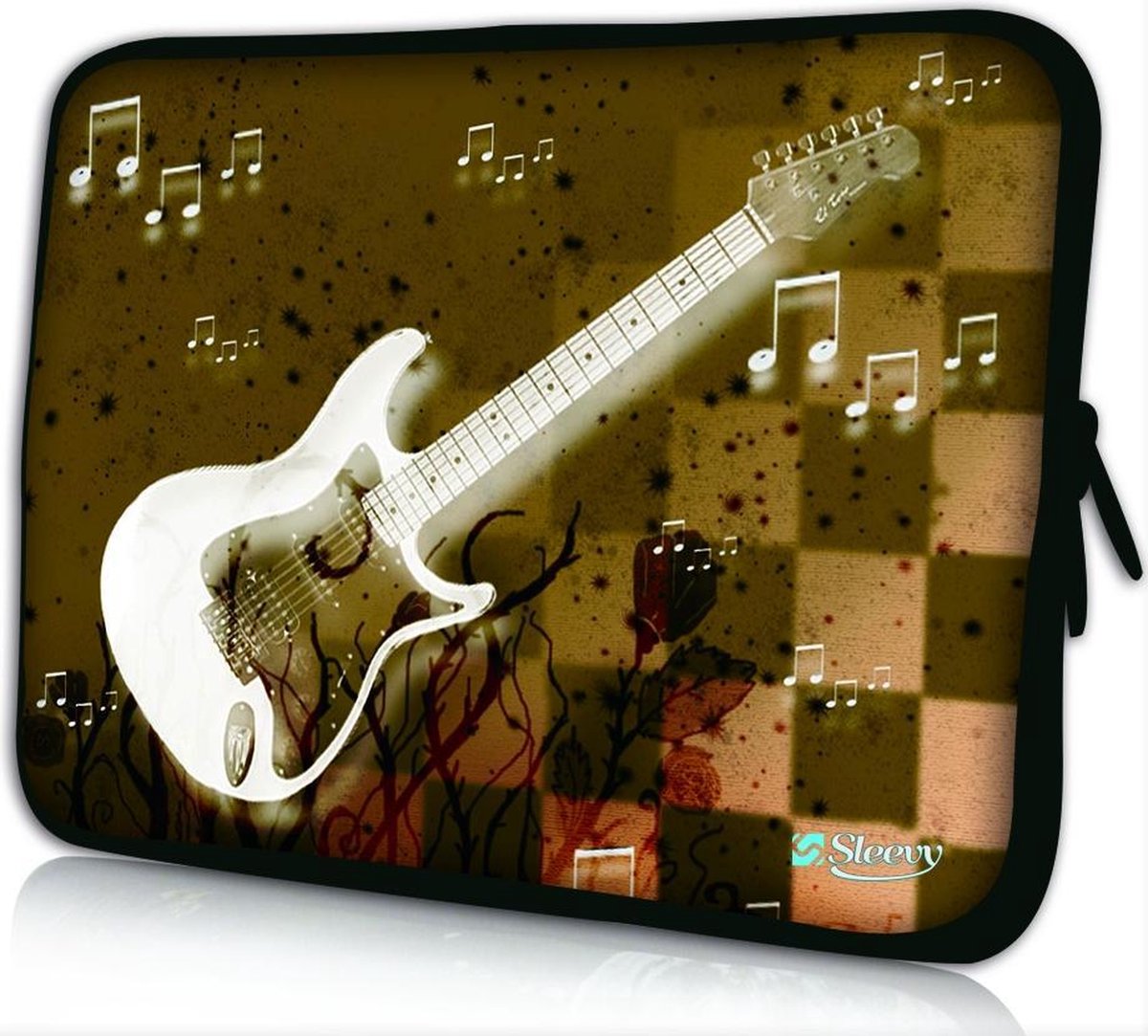 Sleevy 15,6 inch laptophoes gitaar - laptop sleeve - Sleevy collectie 300+ designs
