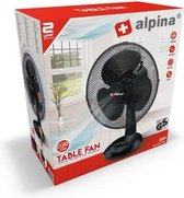 Ventilateur de table Alpina - Fonction pivotante 75º - Ø 30 cm - 3 vitesses de vent