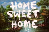 BANKSY Home Sweet Home Canvas Print