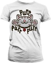 THE BIG BANG - T-Shirt GIRL Soft Kitty Purr-Purr-Purr - White (XXL)