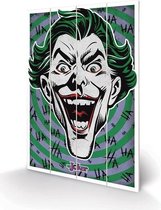 Poster - Dc Comics Houten The Joker Hahaha - 59 X 40 Cm - Multicolor