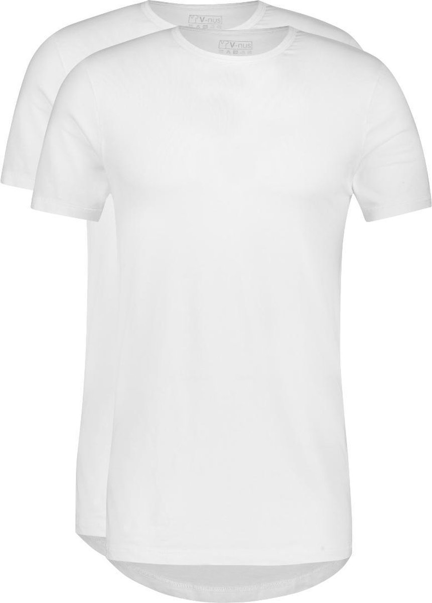 V-nus T-Shirt Ronde Hals Dry Comfort Wit 2-pack maat M