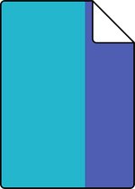 Proefstaal ESTAhome behangpapier strepen blauw en paars - 116526 - 26,5 x 21 cm