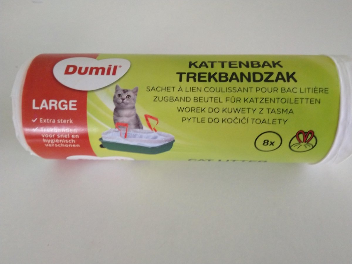 Toezicht houden Suradam Serie van Dumil Kattenbak Zakken | Met Trekband | 15 Liter | 1 Rol | 8 Zakken | Extra  Sterk | bol.com