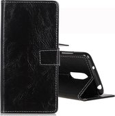 Retro Crazy Horse Texture horizontale flip lederen case voor Nokia 3.2, met houder & kaartsleuven & portemonnee & fotolijst (zwart)