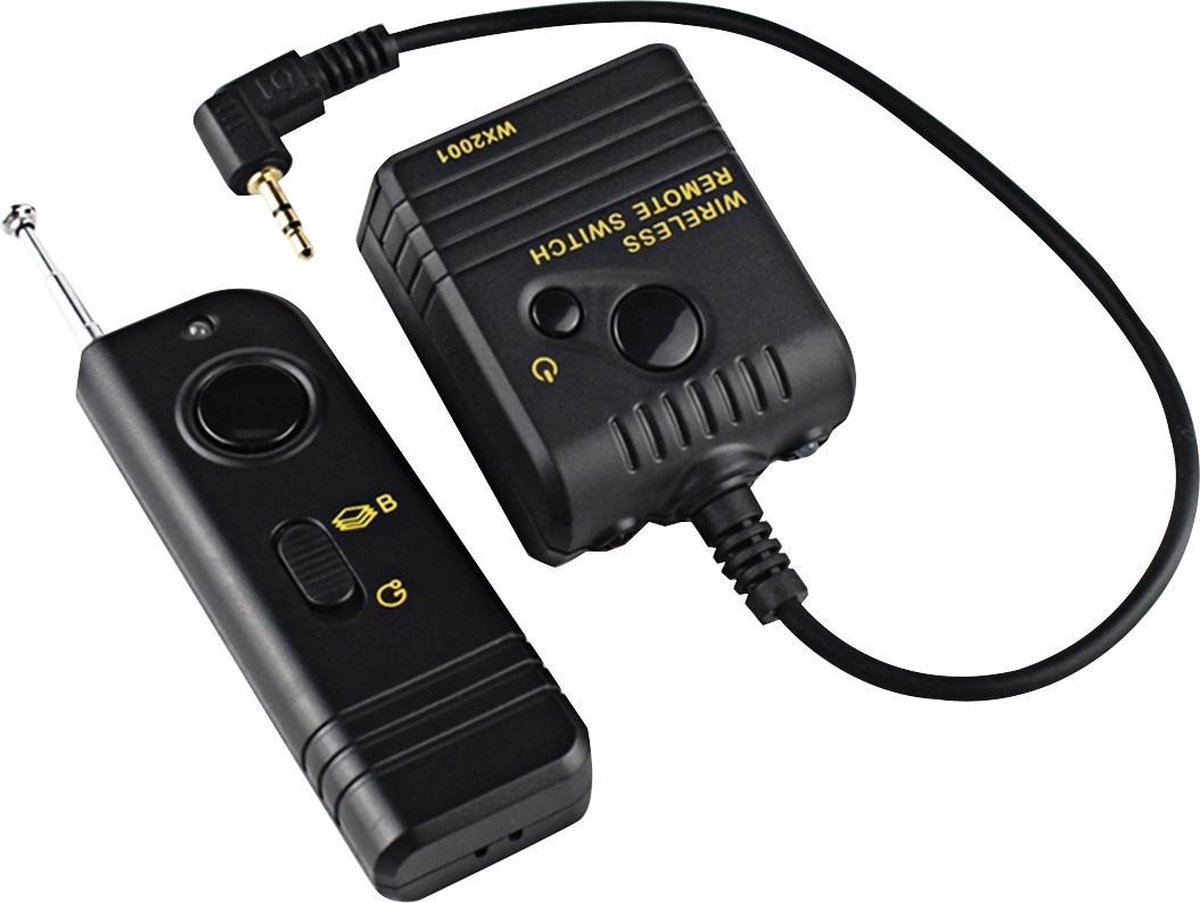 WX2001 draadloze ontspanknop afstandsbediening voor CANON 1000D / 550D / 60D, PENTAX: K20D / K200D / K10D, SAMSUNG GX-20 / GX-10 camera - Merkloos