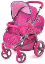 Hauck-Toys Birdie Heart Duo Poppenwagen Roze