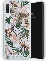 Selencia Hoesje Geschikt voor Samsung Galaxy A70 Hoesje - Selencia Zarya Fashion Extra Beschermende Backcover - Jungle Leaves