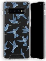 Selencia Zarya Fashion Extra Beschermende Backcover Samsung Galaxy S10 Plus hoesje - Birds