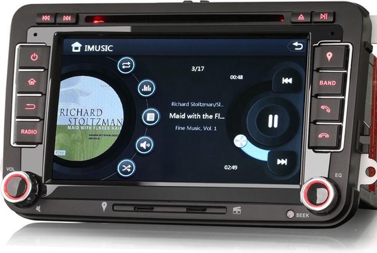 afdeling Begrijpen Verdeel Autoradio 2-din navigatie Volkswagen Golf 5 & 6 / Polo | bol.com
