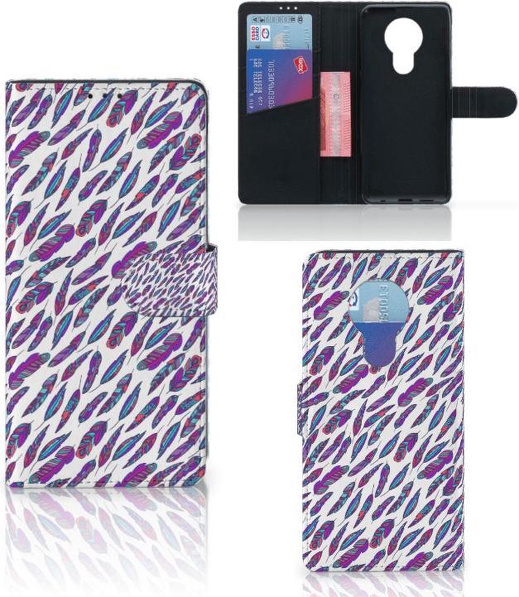 Nokia 5.3 Telefoon Hoesje Feathers Color