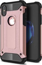 Armor Hybrid iPhone XS Max Hoesje - Rose Goud