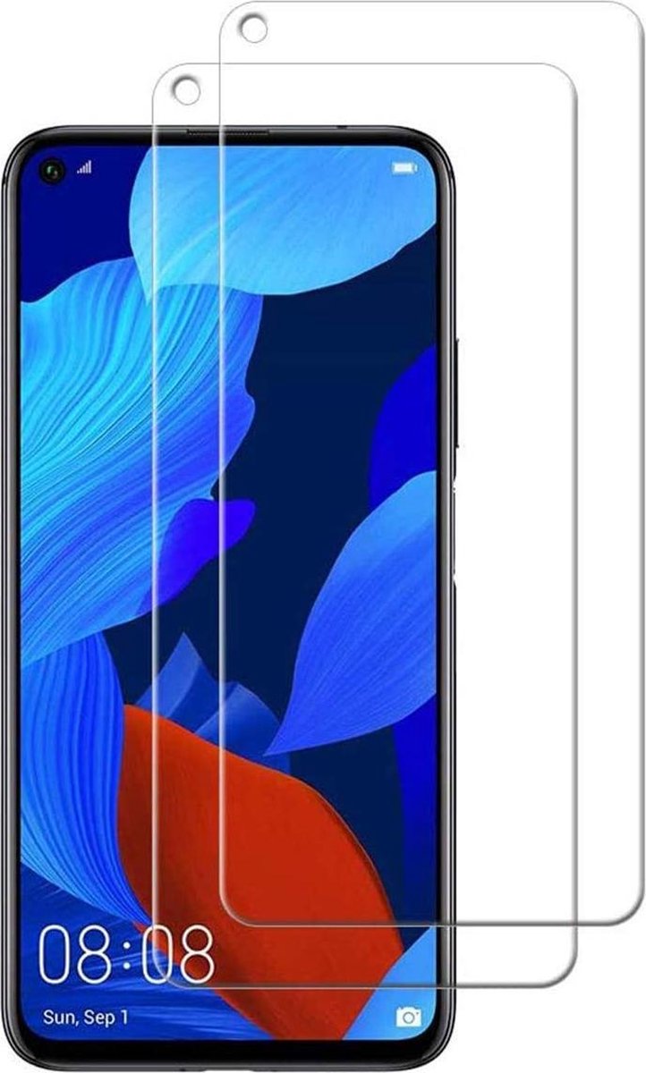 Screenprotector Geschikt voor: Huawei Nova 5T / Honor 20 Screen Protector [2-Pack] Tempered Glas op Prijzenvolger.com