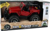 Toi-Toys Super Jeep Auto met Licht en Geluid Rood