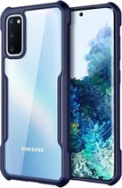 Samsung Galaxy A51 Bumper case - blauw + glazen screen protector