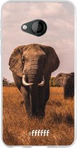 HTC U Play Hoesje Transparant TPU Case - Elephants #ffffff