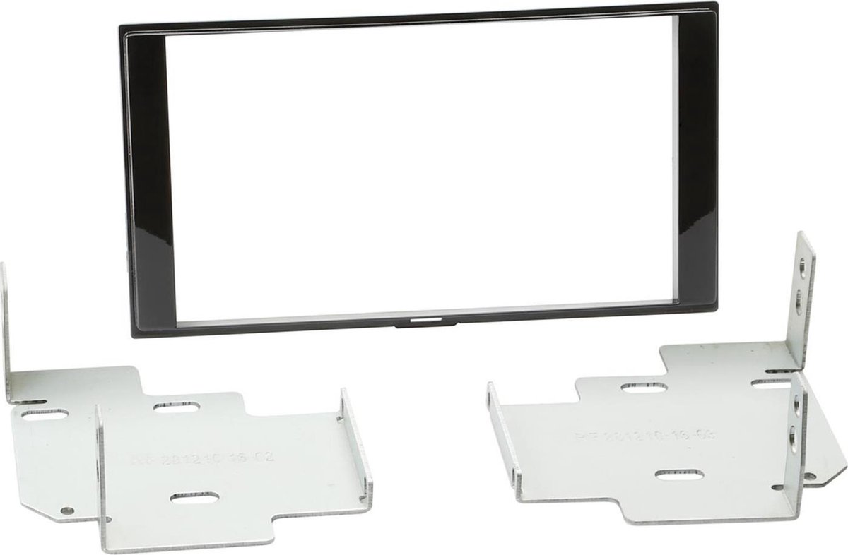 2-DIN Paneel geschikt voor Nissan Micra/ Note 2013-2019 - Kleur: Piano Zwart