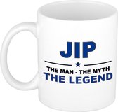 Jip The man, The myth the legend cadeau koffie mok / thee beker 300 ml