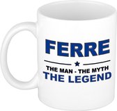 Ferre The man, The myth the legend cadeau koffie mok / thee beker 300 ml