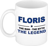 Floris The man, The myth the legend cadeau koffie mok / thee beker 300 ml