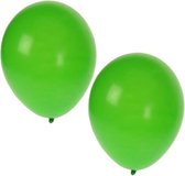 Bellatio Decorations ballonnen - 75 stuks - groen - 27 cm - helium of lucht - verjaardag / versiering