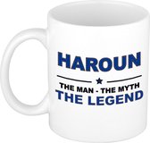 Haroun The man, The myth the legend cadeau koffie mok / thee beker 300 ml