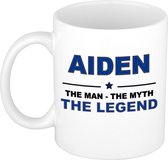 Aiden The man, The myth the legend cadeau koffie mok / thee beker 300 ml