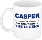 Casper The man, The myth the legend cadeau koffie mok / thee beker 300 ml