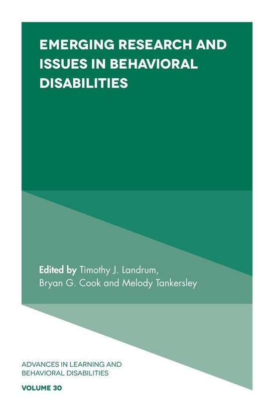 Advances in Learning and Behavioral Disabilities 30 - Emergi ... - cover