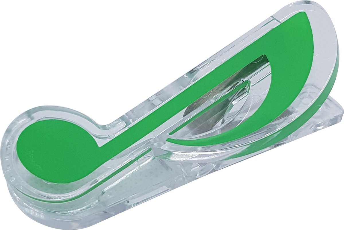 Papierklem-Muziek Klem-Paperclip-Muzieknoot-Groen