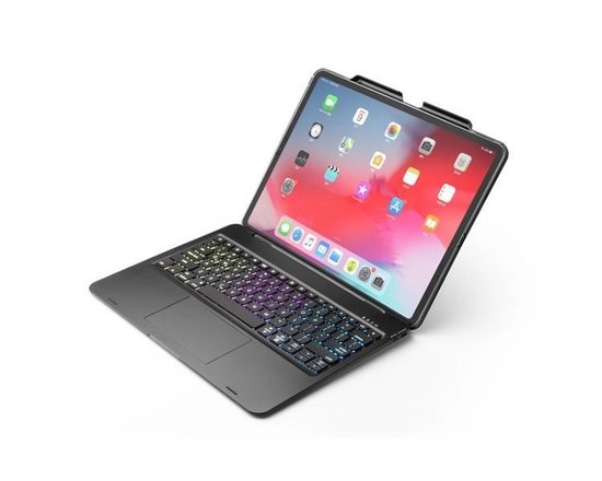 ingewikkeld Reis Intentie iPad Pro 12.9 (2020) - Bluetooth Toetsenbord hoes - Toetsenbord verlichting  - Touchpad... | bol.com