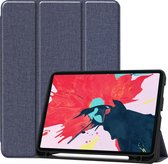 Tablet hoes geschikt voor iPad Pro 11 (2020) - Cowboy Cover Book Case - Donker Blauw