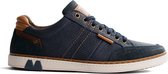 NoGRZ B.Fuller - Sportieve leren herensneaker - Blauw - Maat 44