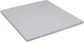 Damai Organic - Topper hoeslaken (tot 15 cm) - Bio satijn - 200x200 cm - Light Grey