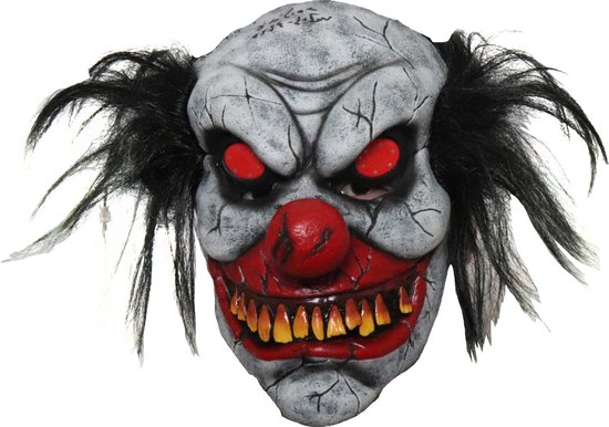 Masque de tête original Haza Zombie aux yeux lumineux unisexe taille unique  | bol
