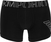 Emporio Armani - stretch boxer eagle print zwart - L