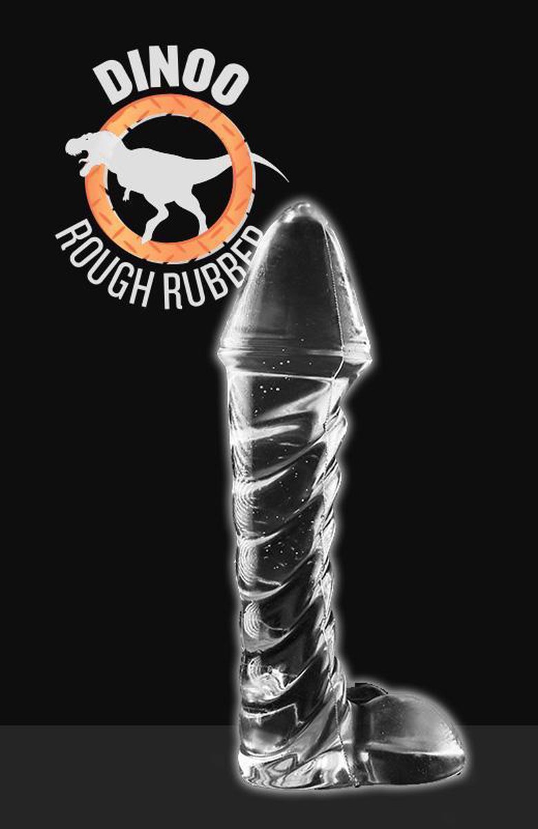 Goedkoopste Dinoo Dildo met balzak Lesotho - transparant