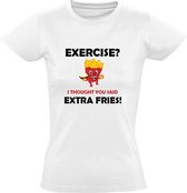More exercise, extra fries | grappig | gym | sportmaatje |
