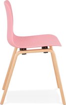 Eetkamerstoel MONARK Roze-Naturel