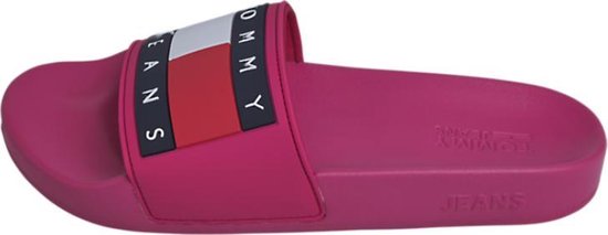 Tommy Hilfiger dames slippers - blush red | bol.com