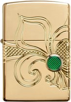 Aansteker Zippo Armor Case Gold Plated Fleur de Lis