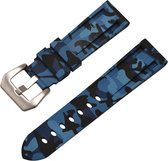 Samsung Galaxy Watch camouflage band - blauw - 41mm / 42mm