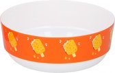 Cuisine Elegance Kom 400 Ml 12,8 Cm Polypropeen Wit/oranje 4 Stuks