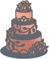 Cut & Foil Die - Lavish Ballroom - Wedding Cake - 67 x 80mm | 2.6 x 3.1in