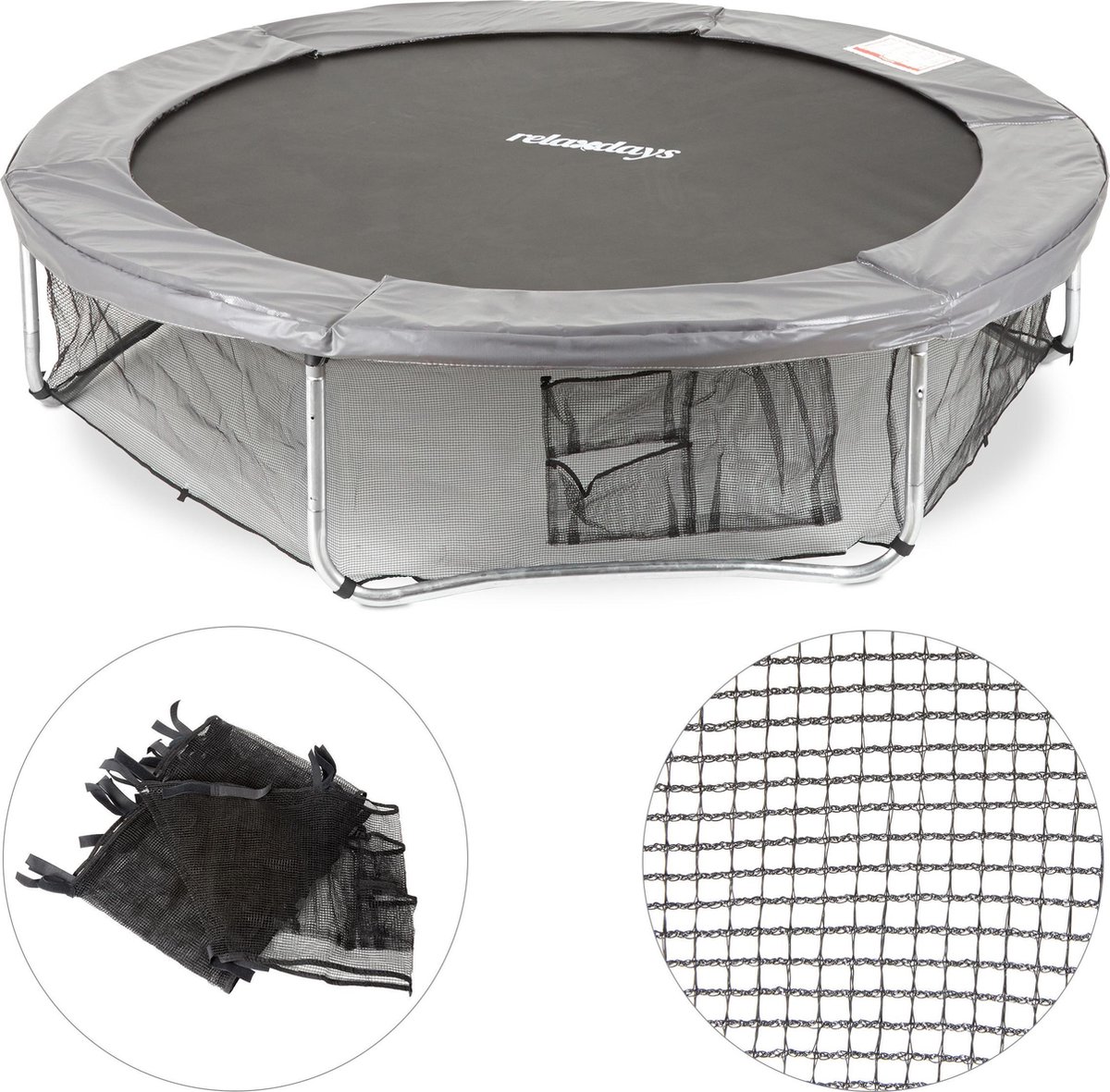 relaxdays Frame net trampoline - filet de trampoline - filet de sécurité -  jupe de... | bol.com