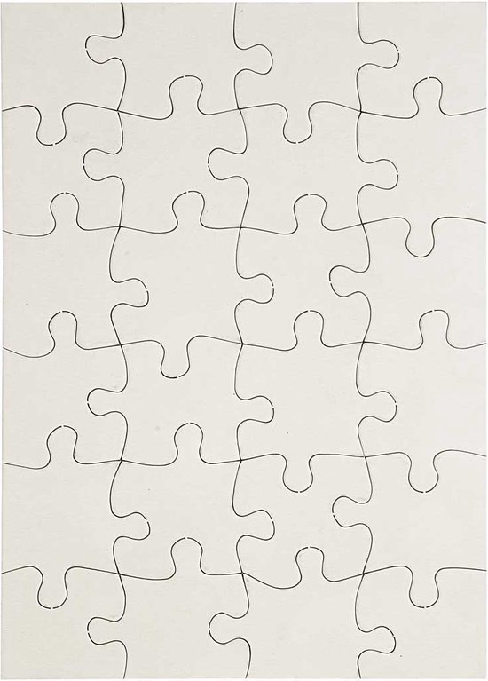 Vertrouwen op Veronderstelling Dor Blanco puzzel, A5 15x21 cm, 16stuks | bol.com