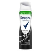 Bol.com Rexona Women Invisible Diamond Compressed Deodorant Spray - 6 x 75 ml - Voordeelverpakking aanbieding