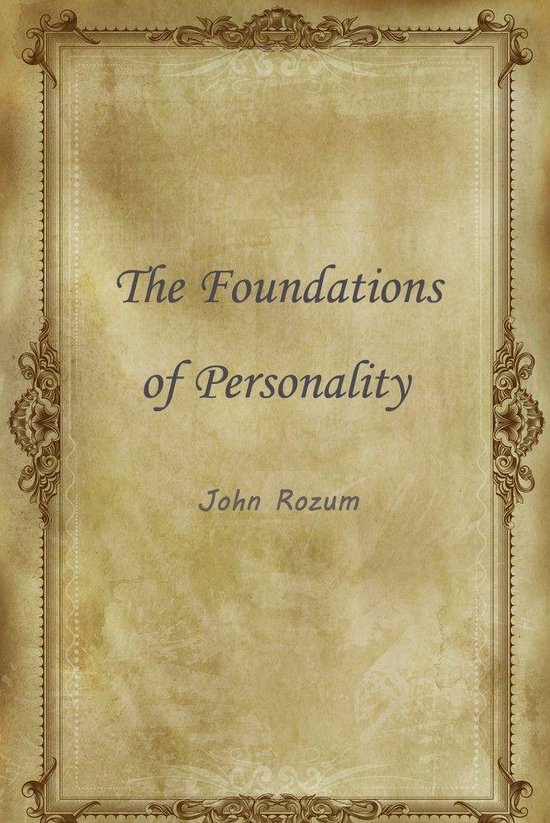 The Foundations Of Personality - cover