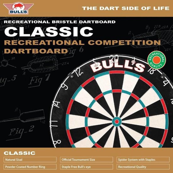 Thumbnail van een extra afbeelding van het spel Bull's Classic - Dartbord