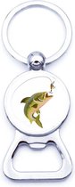 Akyol - vissen flesopener Sleutelhanger - Vis - de echte vis liefhebber - vis - vissen - dieren - sportvissen - flesopener - 2 x 2 CM